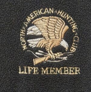 Black Fleece Tops Brand Jacket Made For North American Hunting Club Life Members